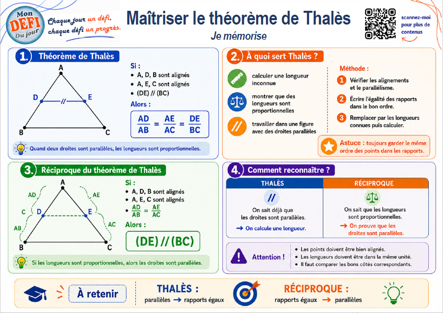 Fiche mémo Thalès